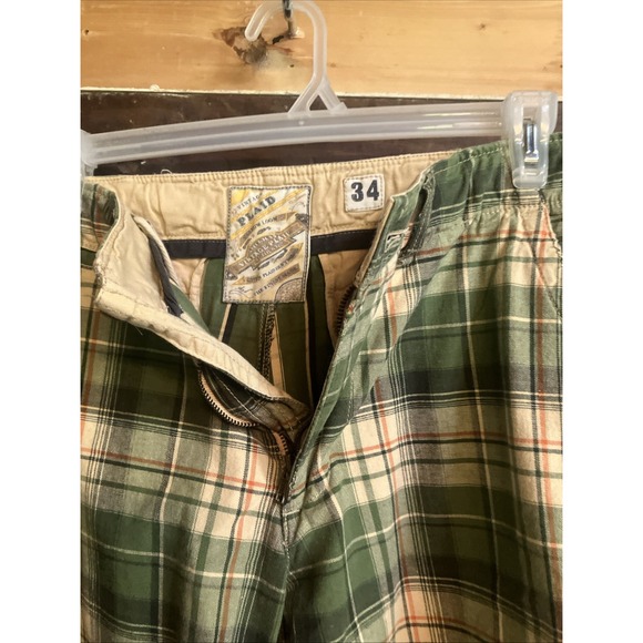 No Boundaries Vintage Green Plaid Mens Bermuda Shorts Size 34 - Picture 8 of 11